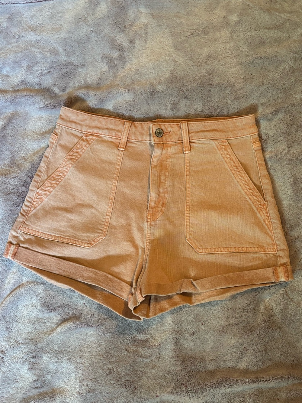 coral pink american eagle shorts